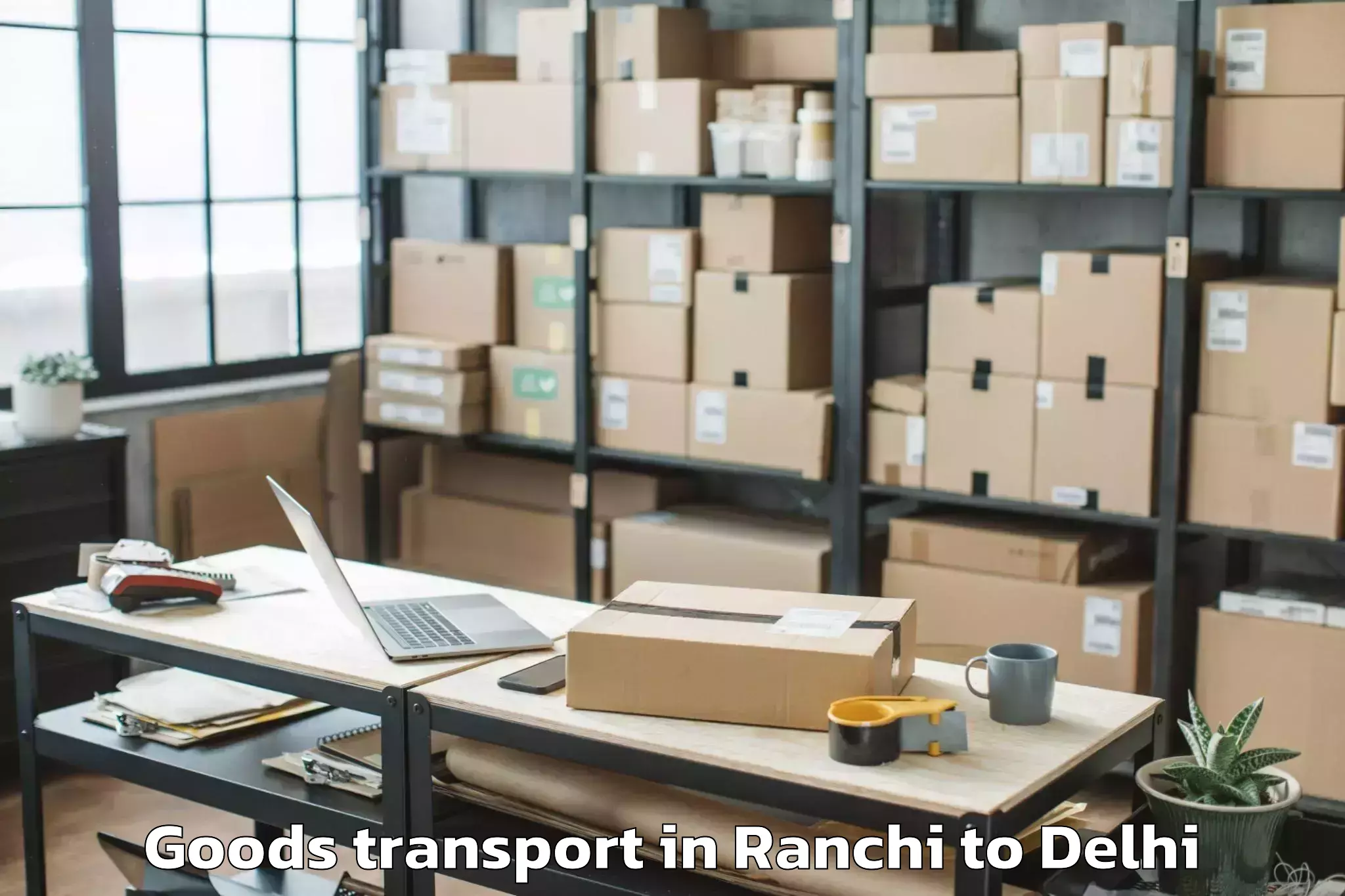 Trusted Ranchi to Najafgarh Goods Transport